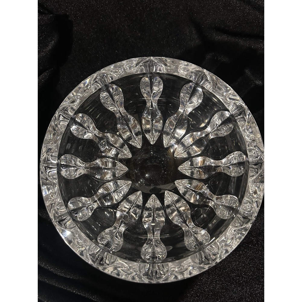 Reed & Barton‎ Equinox 4x7"Crystal Bowl Sticker Mark On Bottom Slovenia - Picture 6 of 15